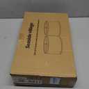 Oval Lamp Shades Set of 2, 16.5"L x 9.6"W x 11"H, Large Beige Lampshades for Table Lamps Bedside Lamps, Natural Linen Lamp Shades for Floor Lamps, Suitable for E26 Base and Saddle Base, Easy Assembly