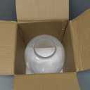 Large Glass Vase, 10 Inches Tall Glass Vases, Clear Glass Vase for Flower, Modern Round Vases for Living Room, Dining Table, Mantle, Shelf, Wedding, Office, Entryway