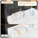 Cq acrylic Multifold Paper Towel Dispenser & Box for Bathroom,Home,Counter Top or Wall Mount, Clear Commercial Paper Towel Holder forZ Fold,C Fold,Trifold,Folded,Hand Paper and Guest Napkin Holder