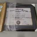 GraduationMall 11x14 Diploma Frame with Black over Gold Mat or Display 15x18 Certificate without Mat,Solid Wood & UV Protection Acrylic,Glossy Black Finish with Gold Trim