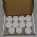 Homemory 11-Pack Flameless LED Tea Lights Candles Battery Operated, 200+Hour Fake Electric Candles TeaLights for Votive, Aniversary, Wedding Centerpiece Table Decor, Funeral, Halloween, Christmas (Bright Amber Glow White Body)