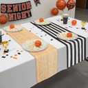 Gilprop 4 Pcs Basketball Table Runner Basketball Birthday Party Decoration 72 x 13 Inch March Party Decoration Sports Ball Tablecloth Decor for Dining Room Home Kitchen Table Decor
