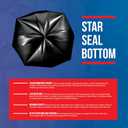 55-60 Gallon Trash Bags Heavy Duty - Bulk 150 Pack Large Garbage Bags - Big Black Commercial Trash Can Liners - Made In USA