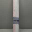 Sun Zero Marline Pink Ribbon Border Stripe 100% Blackout Cordless Roman Shade, 31" x 64", Pink/White (31"W x 64"H)