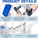 Hicarer 10 Blades Angle Grinder Stand for Tile 45° Chamfer Cutting Tile Chamfering Tool with 10 Saw Blades a Hose Angle Bracket Type 100 Grinder Holder for Ceramic Stone Cutting