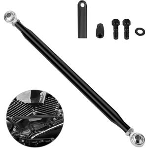 Shift Linkage, Adjustable Shifter Linkage Compatible for Harley Davidson Street Glide, Electra Glide, Road King, Road Glide, Tri Glide, Softail 1986-Later (Black)