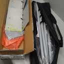 EMART Backdrop Stand, 6.5x10 ft Adjustable Photo Background Pipe and Drape Photography Kit with Heavy Duty Metal Flat Base for Parties, Wedding, Video Studio, Birthday - Silver