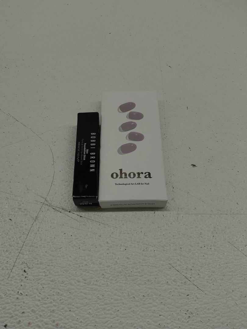 ohora Semi Cured Gel Nail Strips (N Cream Lavender); Bobbi Brown Foundation Stick