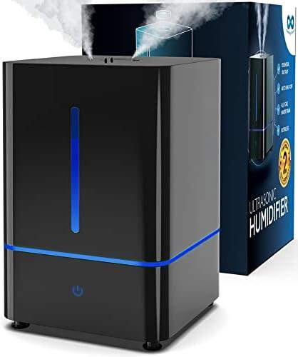 Everlasting Comfort Humidifiers for Bedroom (4L) – Quiet Cool Mist Small Humidifier for Large Room with Oil Diffuser, 40-Hour Runtime, Easy to Clean, Auto Shut-Off, Ideal for Baby Nursery & Plants
