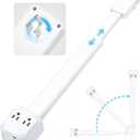Electrical Outlet Extender Stick, 360 Rotating Wall Outlet - Features 2 USB-A, 1 USB-C, and 2 AC Outlets, Extends 17"-26", Access Hard-to-Reach Outlets, Use Behind Sofa, Nightstands, Desks, and More