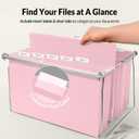 SUNEE Hanging File Folders Legal Size, Pink File Folders 25 Pack 1/5-Cut Tabs, Stay Organized for Your Home and Office Bulk File and Documents