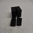 Rectangle Bed Risers, 3 Inch Heavy Duty Adjustable Furniture Risers for Bed Sofa Table and Couch LiftSupport Up to 1,300 Lbs (4 Pack-Black)