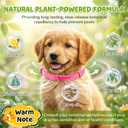 2 x Flea and Tick Collar for Dogs, Dog Collars with Natural Essential Oils, Waterproof, Adjustable Size for Small Medium and Large Dog, Flea Prevention and Tick Control for Puppies(2 Pack,Pink)