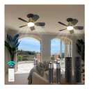 Aupuslite 2 Pack 20" Socket Fan Light with Remote, 30W 2000 Lumens, 3 Colors 3000-6000K Screw in Ceiling Fan in Light Socket 6 Speed Wind Small Ceiling Fan for Bedroom, Living Room, Kitchen, Garage
