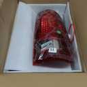 LED Tail Lights + 3rd Third Brake Cargo Lamp for Ford F250 F350 F450 F550 2008-2016 (Fleetside Bed Model), High Mount Stop Light Rear Taillight Assembly, Chrome Housing Red Lens, 3Pcs