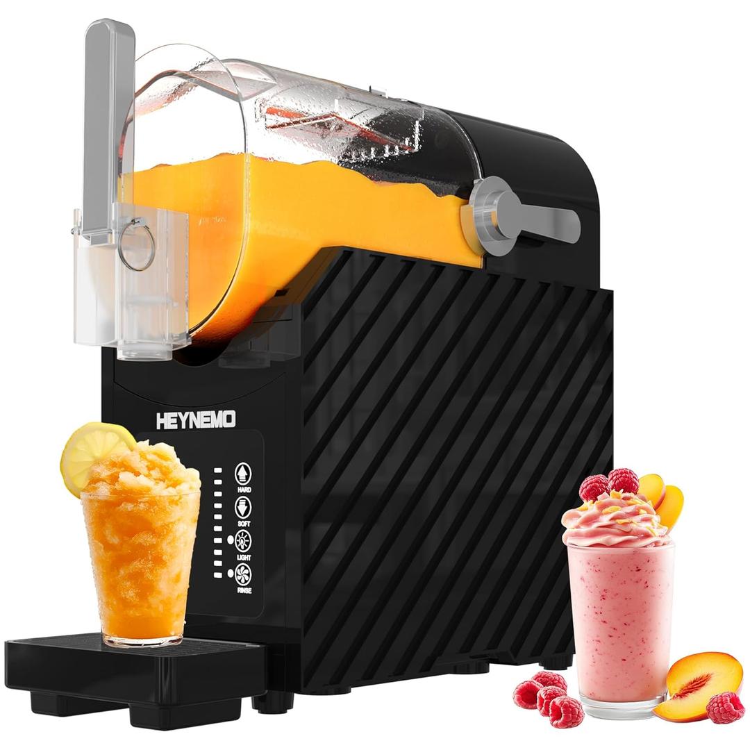Slushie Machine, 88 oz Slushy Machine for Home, No Ice Needed Frozen Drink Maker with 6 Preset Programs for Margaritas, Cocktails, Frapps, Ice Cream, Smoothies, Milkshakes, LED Display, Self-Cleaning