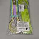 WIizyzfhy 2025 Upgraded 3-in-1 Stainless Steel Fruit Carving Tool Set, Watermelon Fork Slicer Ice Cream Watermelon Spoon Cutting Knife (green+yellow)