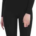 SUPRNOWA Full Body Unitard Turtleneck Spandex Footed/Footless Long Sleeve Unisex (Small, Black (Footed))