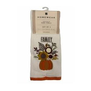 Homewear Embroidered Hand Towels - Family