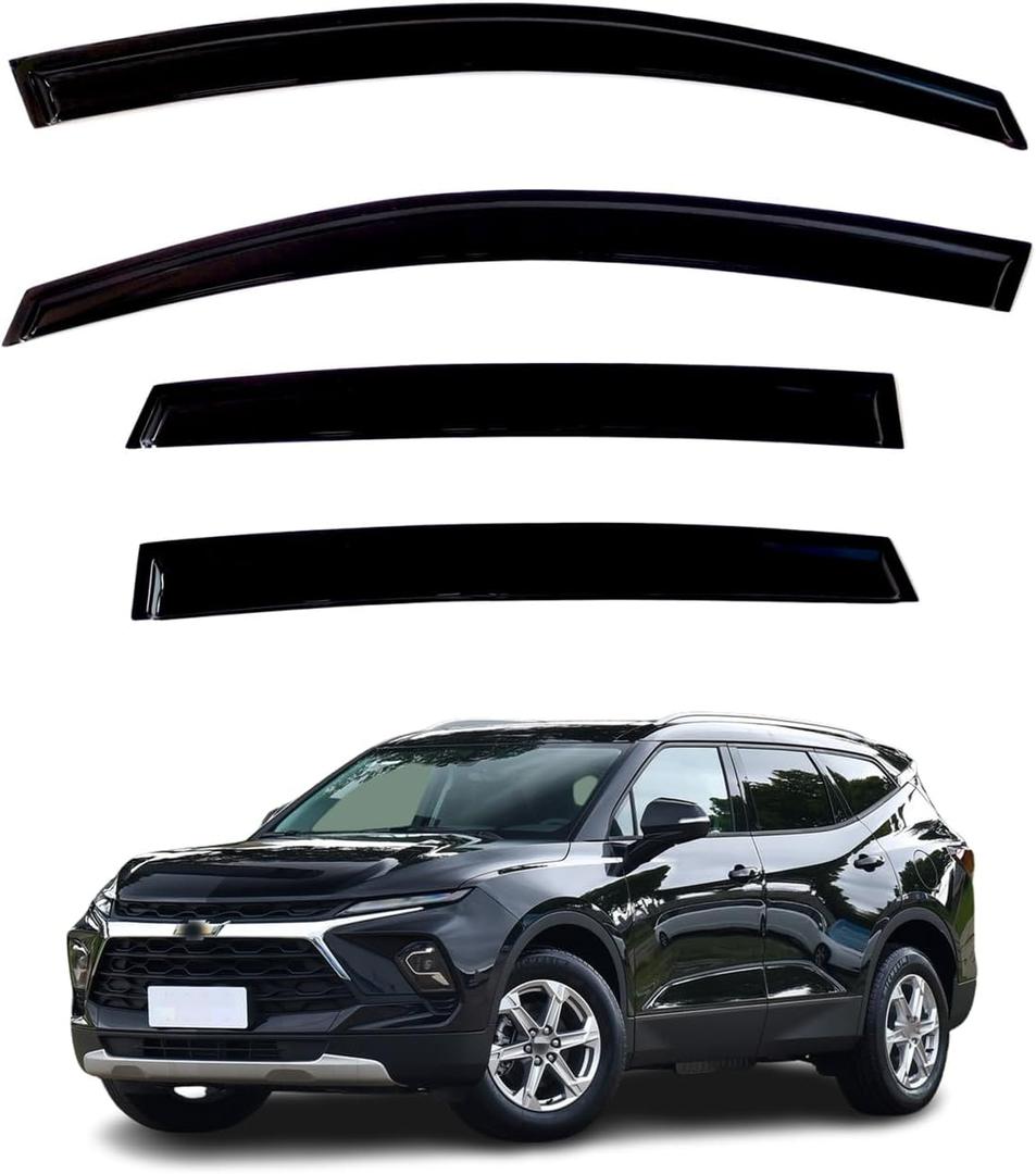 4Pcs Window Visors Vent Deflectors for Chevrolet (Chevy) Blazer 2019-2024 Rain Guards Shade
