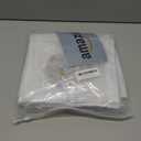 Upgraded Reinforced Pet Screen Door Thickened Cat Resistant Mesh Screen Door for Living Room, Bedroom, Patio, Dog Cat Scratch Proof Screen with Zipper Closure (Fits Door Size up to 32''x 80'', White)