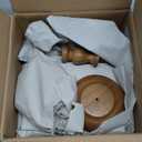 Set of 2 Wood Cake Stand, Rustic Farmhouse Cupcake Stand, Wedding and Birthday Cake Pedestal Stand