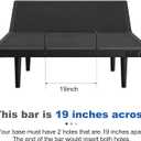 19 inches Across Mattress Retainer Bar Model 63003441 fits Tempur-Pedic Ergocan not be Used for Lifting The Adjustable Bed !, 19 Downward Insert, 2 Pcs