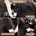Car Tissue Holder, Soft Hanging Vehicle Backseat Headrest Tissue Box Cover for Roll Paper, Automotive Napkin Holder Paper Organizer to Keep Car Tidy, Universal for Truck SUV Sedan (Coffee)
