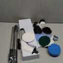 Dovety Electric Spin Scrubber, Cordless Cleaning Brush, Shower Scrubber with 8 Replaceable Brush Head, Power Cleaning Brush with Extension Handle, 2 Adjustable Speed, for Bathtub Grout Tile Floor