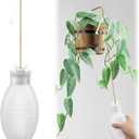 Squeeze Bottle for Hanging Plants, 19" Long Spout Plant Watering Bottle, Easy Squeeze Indoor/Outdoor Watering Can Alternative, Precise Sprinkling for Hanging Baskets, Houseplants(14 oz)