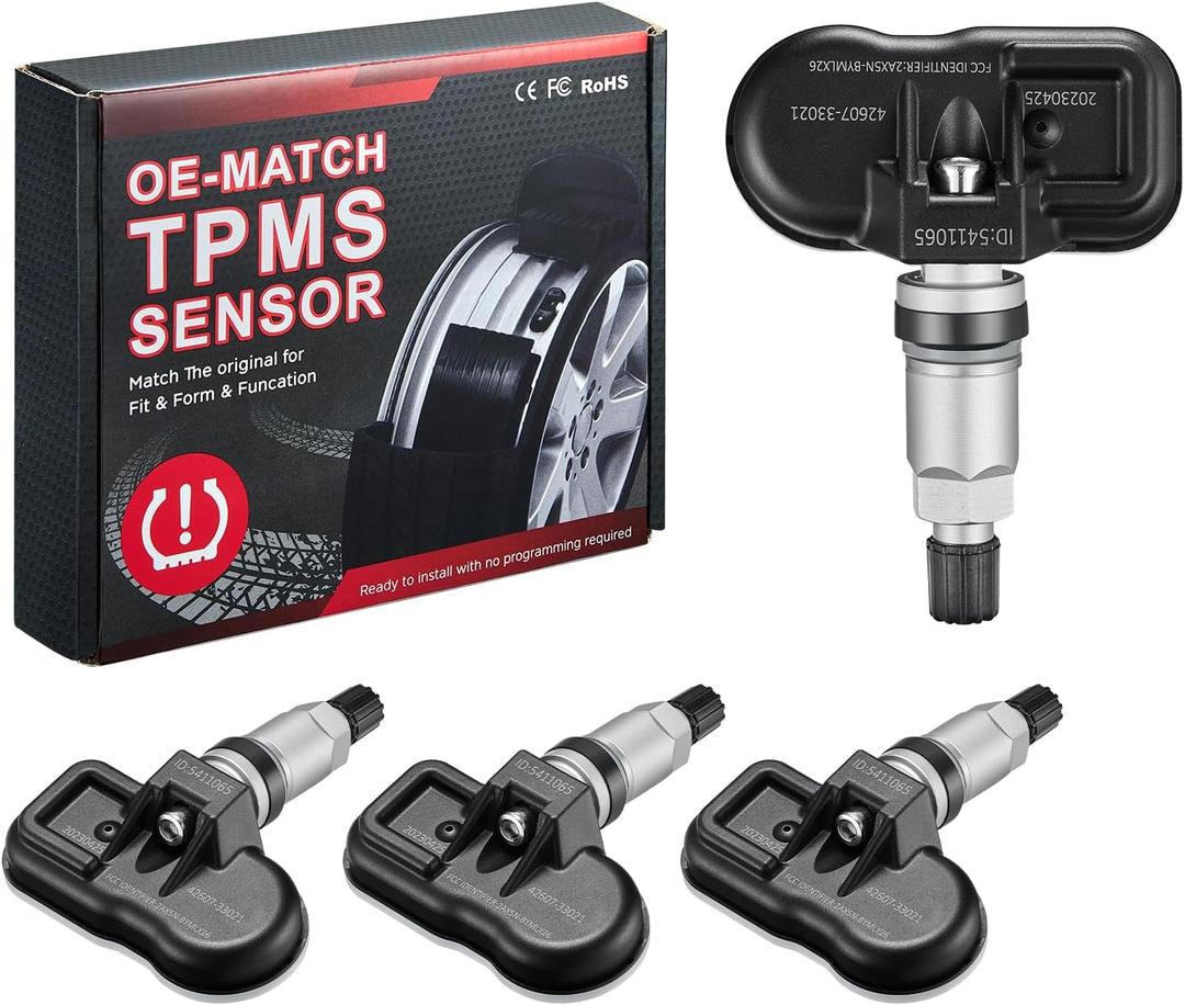 BDFHYK Upgrade TPMS Sensor 315Mhz Tire Pressure Monitoring System Compatible with Toyota 4Runner Avalon Camry Corolla FJ Cruiser Highlander Land Cruiser Matrix Prius V RAV4 Sequoia Tacoma Tundra Yaris