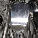 Home Hero 32-Piece Stainless Steel Kitchen Utensil Set - Heat-Resistant Nonstick Silicone Tools - Durable Stainless Steel Cooking Tools - Measuring Cups & Spoons with Holder - 32 Pc, Silver