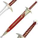 31 inch Fantasy Medieval Foam Dagger Sting Sword with Scabbard Cosplay Prop LARP 1:1 Replica Costume Halloween