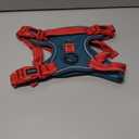 PHOEPET No Pull Dog Harness, Unique Colors Reflective Adjustable Dog Vest, with Soft Training Handle Metal Clips for  Dogs (Teal Base & Red Straps,L)