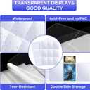 120 Pack 9 Pocket Double Side Card Sleeves Binder Sheets Holds 2160 Cards,Trading Card Binder Sleeves for 3 Ring Binder, Card Sleeve Pages fit for Baseball, Football, Business, Cards (Clear)