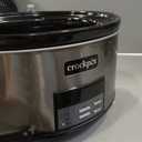 Crock-Pot Large 8-Quart Programmable Slow Cooker with Auto Warm Setting Black Stainless Steel Includes Cookbook (Pack of 1)
