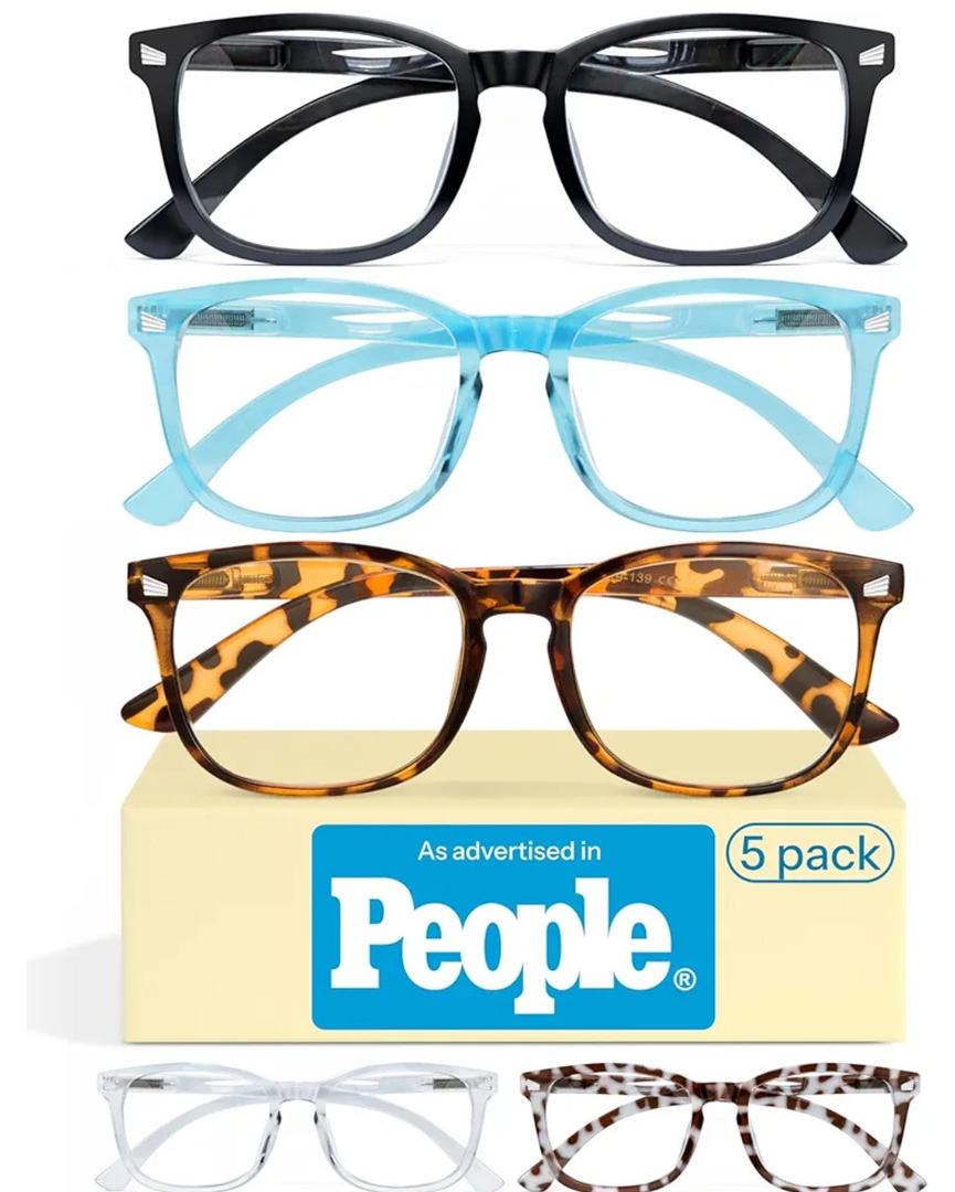 CCVOO 2.0 Reading Glasses for Women, Eye glasses, Blue Light Readers for Women, Cheaters, +2