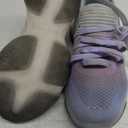 DREAM PAIRS Girls Slip-On Sneakers Kids Sparkle Pop Lightweight Jelly Sole Walking Shoes (1 Little Kid, Purple/Blue)