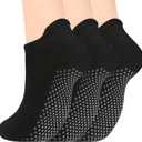 Olreco Grip Socks for Women Men Pilates Yoga Socks for Women Non Slip Stockings Womens Barre Sock Gripper Hospital Sock Adult