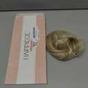 Clip in V-Shape Hair Extensions for Women 18 Inch One Piece Synthetic Straight Hair Extension Full Head Hairpiece with 5 Clips Sunny Blonde