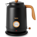 Seehot® 1.7L (57.oz) Electric Kettle with Thermometer, 1200W Large Electric Tea kettle with 304 Stainless Steel,Auto shut off,Hot water kettle Electric for Coffee&Tea-Black