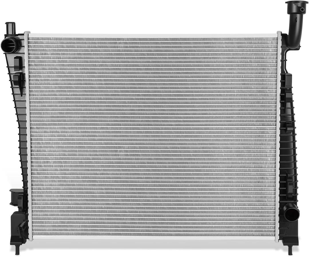 DNA Motoring CU13200 1-Row Aluminum Core Radiator Engine Cooling Compatible with 11-20 Dodge Durango / 11-21 Jeep Grand Cherokee, 52014529AB 55038001AF, OEM-RA-13200