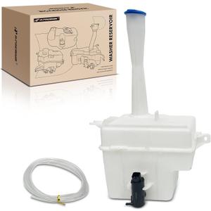 A-Premium Windshield Washer Reservoir Compatible with Select Hyundai Models - Elantra 2007 2008 2009 2010, with (Cap/Washer Pump/Hose/Filler Neck/Bracket)