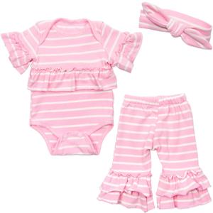 Reborn Baby Doll Clothes 22 inch Girl Outifts for 22- 24inch Reborn Dolls Matching Clothes 3 Pieces