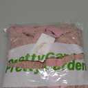 PRETTYGARDEN Women's Faux Fur Shearling Coat Fuzzy Fleece Button Up Trendy Fall Winter Cropped Jackets Outerwear (Pink, Large)