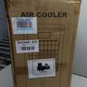 Portable Air Conditioners, Swamp Cooler with 4 Modes 3 Speeds, 4 Ice Packs, Windowless Air Conditioner w/12H Timer, 120°Oscillation, Evaporative Air Cooler Fan for Room Bedroom Home Office (White), 10.3 x 11.0 x 21.5 inches