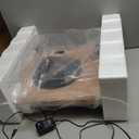 Turntable Record Player Wireless Output Carbon Fiber Tonearm Vinyl Player Aluminum Platter Belt-Drive LP Turn Tables 33 1/3&45 RPM Audio Phono RCA Line Out AT-3600L MM Cartridge Pale Walnut White