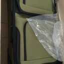 U.S. Traveler Rio Lightweight Softside Rolling Carry-on Suitcase, 2-Wheel Set, Green