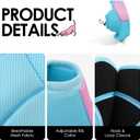 AOFITEE Dog Cone - Foldable Cone for Dogs After Surgery, Adjustable Comfy Cones to Stop Licking, Soft Dog Cone Collar for Dogs, Elizabethan Pet E-Collar for Wound Healing, BluePink Large (M)