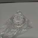 NIKKY HOME Small Table Clock with Faux Pearls Battery Operated for Living Room Decor Desk Shelf 3'', White